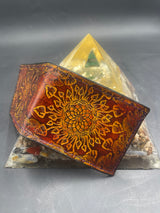Stamped Leather Bifold Wallet - Sacred Nature