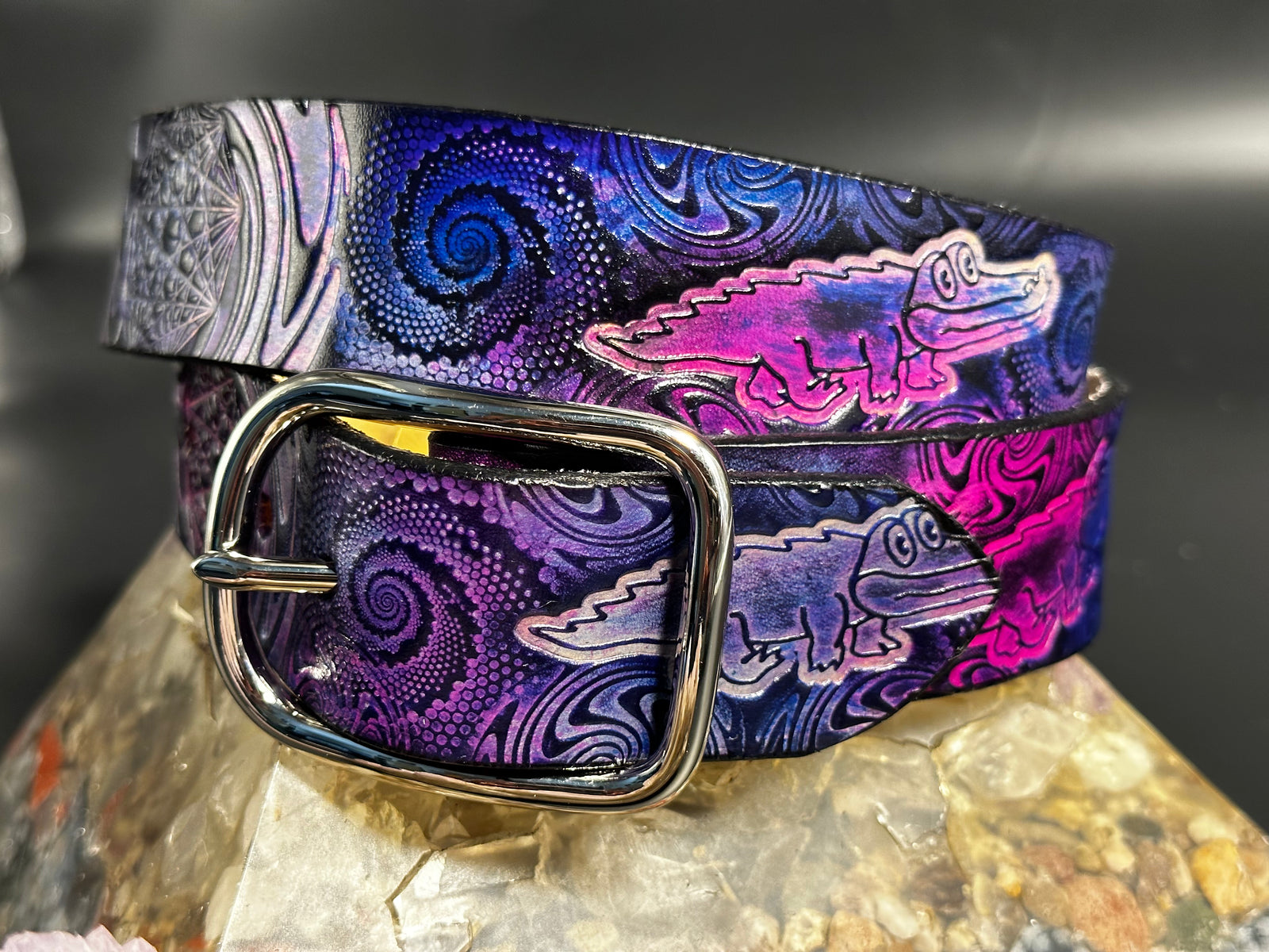 【SHALOM】 CALF BELT 1255155bk65-1255155bk65-