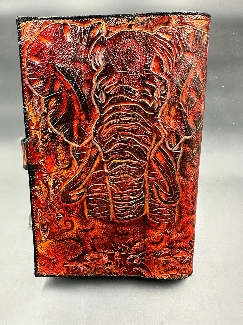 Carved Leather Journal Cover