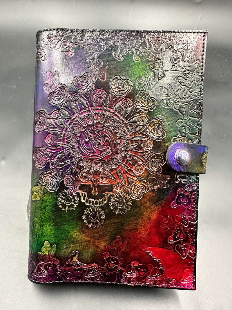 Stamped Leather Journal - Floral and Nature