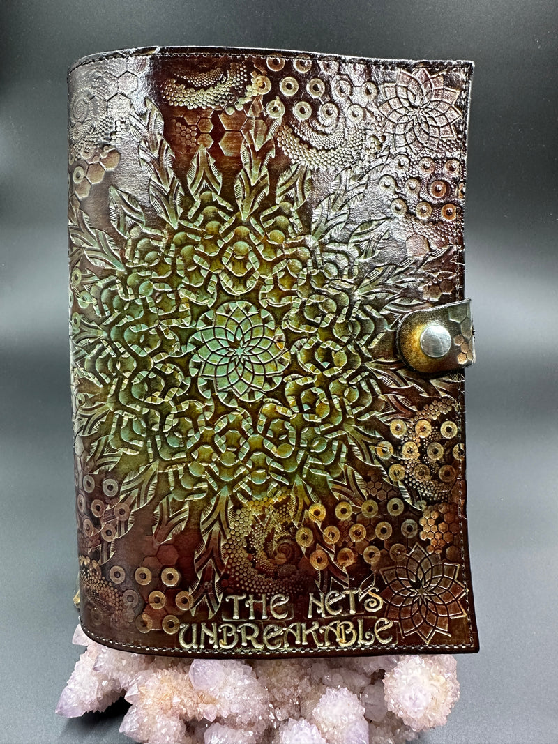 Stamped Leather Journal - Geometric Mandala