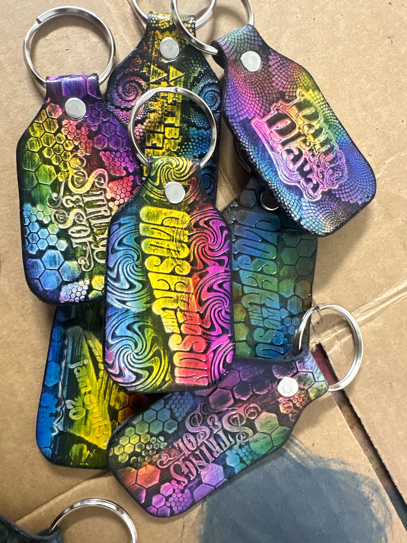 Stamped Leather Keychain - Festival Special