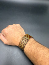 Stamped Leather Bracelet - 1 inch Celtic