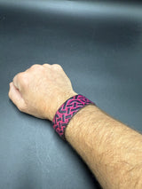 Stamped Leather Bracelet - 3/4 inch Celtic