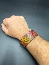 Stamped Leather Bracelet - 1 inch Celtic