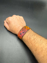 Stamped Leather Bracelet - 3/4 inch Celtic