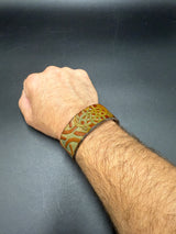 Stamped Leather Bracelet - 1 inch Celtic