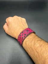 Stamped Leather Bracelet - 3/4 inch Celtic