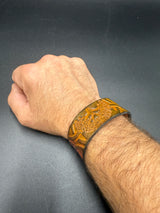 Stamped Leather Bracelet - 1 inch Celtic