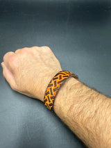 Stamped Leather Bracelet - 3/4 inch Celtic