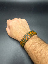 Stamped Leather Bracelet - 1 inch Celtic
