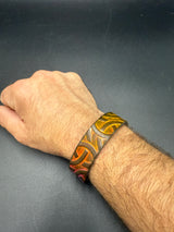Stamped Leather Bracelet - 3/4 inch Celtic