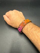 Stamped Leather Bracelet - 3/4 inch Celtic