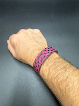 Stamped Leather Bracelet - 3/4 inch Celtic