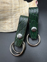 Stamped Leather Skirt Hike - Dragon Scale