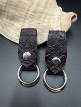 Stamped Leather Skirt Hike - Skulls