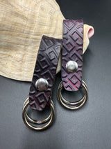 Stamped Leather Skirt Hike - Celtic Knots