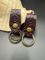 Stamped Leather Skirt Hike - Nordic