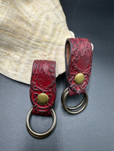 Stamped Leather Skirt Hike - Raven Skull