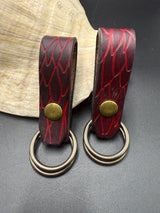 Stamped Leather Skirt Hike - Dragon Scale