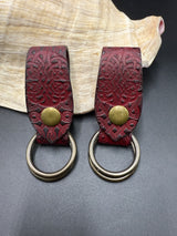 Stamped Leather Skirt Hike - Celtic Knot Centerpiece