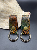 Stamped Leather Skirt Hike - Celtic Knot Centerpiece