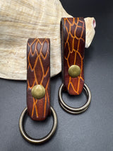 Stamped Leather Skirt Hike - Dragon Scale