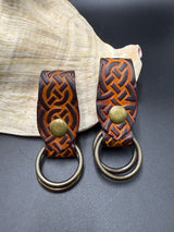 Stamped Leather Skirt Hike - Celtic Knots