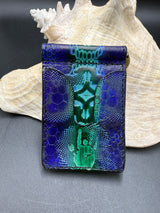 Stamped Leather Money Clips Wallet - Grateful