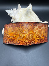 Stamped Leather Bifold Wallet - Grateful Lost Sailor