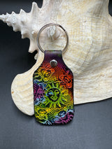 Stamped Leather Keychain - Grateful Bears