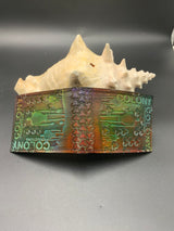 Stamped Leather Bifold Wallet - Colony Productions