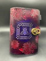 Stamped Leather Journal Spellbook - Bees