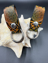 Stamped Leather Skirt Hike - Celtic Knot Centerpiece