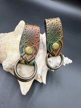 Stamped Leather Skirt Hike - Celtic Knot Centerpiece