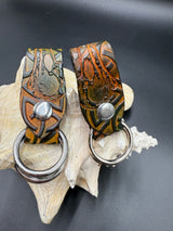 Stamped Leather Skirt Hike - Raven Skull