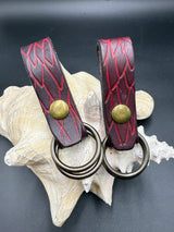 Stamped Leather Skirt Hike - Dragon Scale