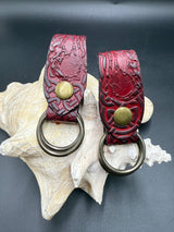 Stamped Leather Skirt Hike - Raven Skull