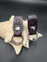 Stamped Leather Skirt Hike - Mushrooms