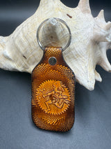 Stamped Leather Keychain - Widespread  Panic Note Eater