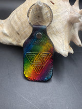 Stamped Leather Keychain - Sts9 Ad Explorata