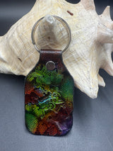 Stamped Leather Keychain - Widespread  Panic Note Eater