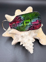 Stamped Leather Keychain - EOS Music