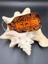Stamped Leather Keychain - EOS Music