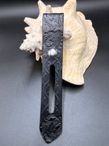 Stamped Leather Parasol Handle Harness- Dragon Eyes