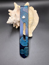 Stamped Leather Parasol Handle Harness- Nordic