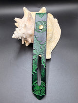 Stamped Leather Parasol Handle Harness- Skulls