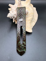 Stamped Leather Parasol Handle Harness- Bear