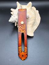 Stamped Leather Parasol Handle Harness- Bees