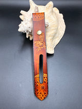 Stamped Leather Parasol Handle Harness- Bees